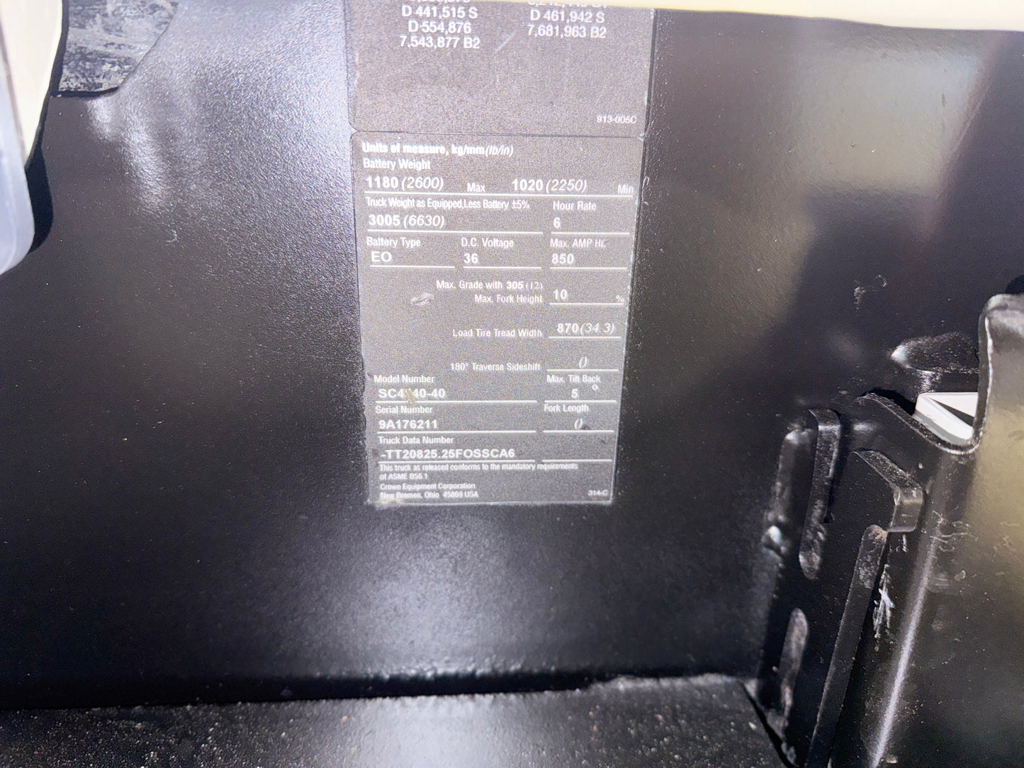 Forklift For Sale Electric Forklift 2010 Crown SC4540-40 DEKA Tested 2020 Battery Stock # 6211