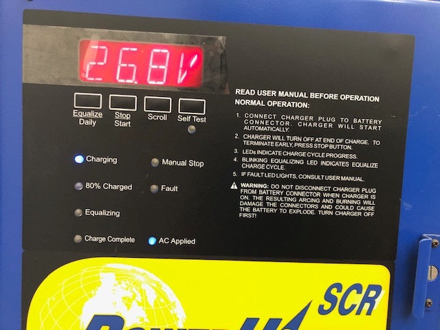 Battery Charger for sale 24 Volt 1 Phase, 380 Amp Hour 208/240/480 Volts Input
