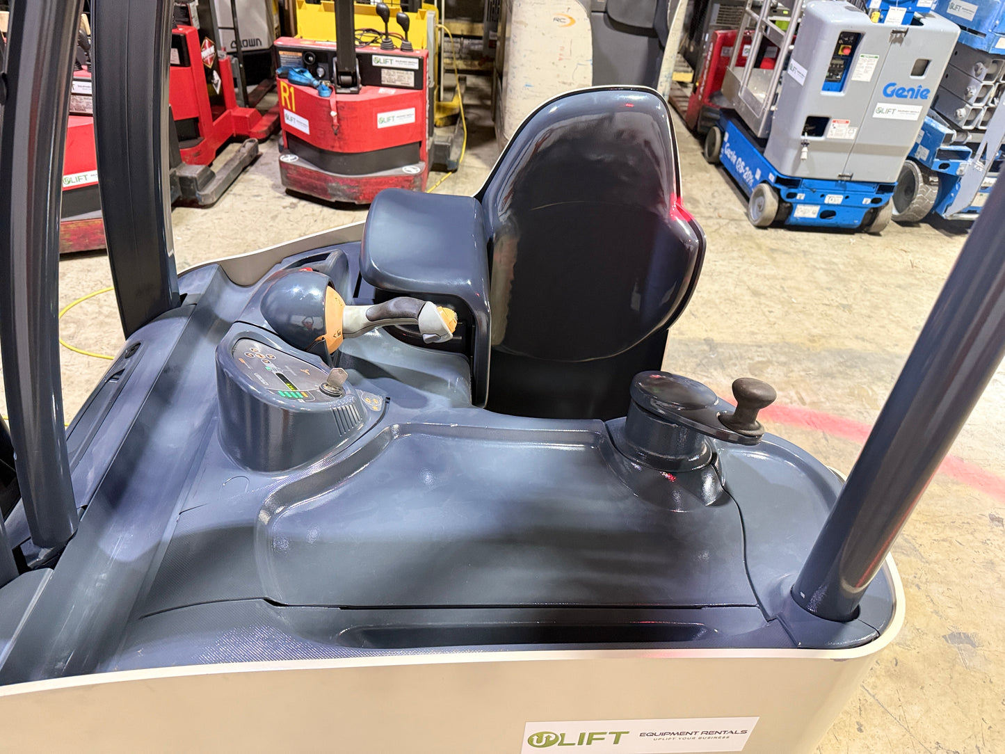 Forklift For Sale Electric Forklift 2014 Crown RC5500 Narrow Aisle As-Is Battery Height  Stock # 9174