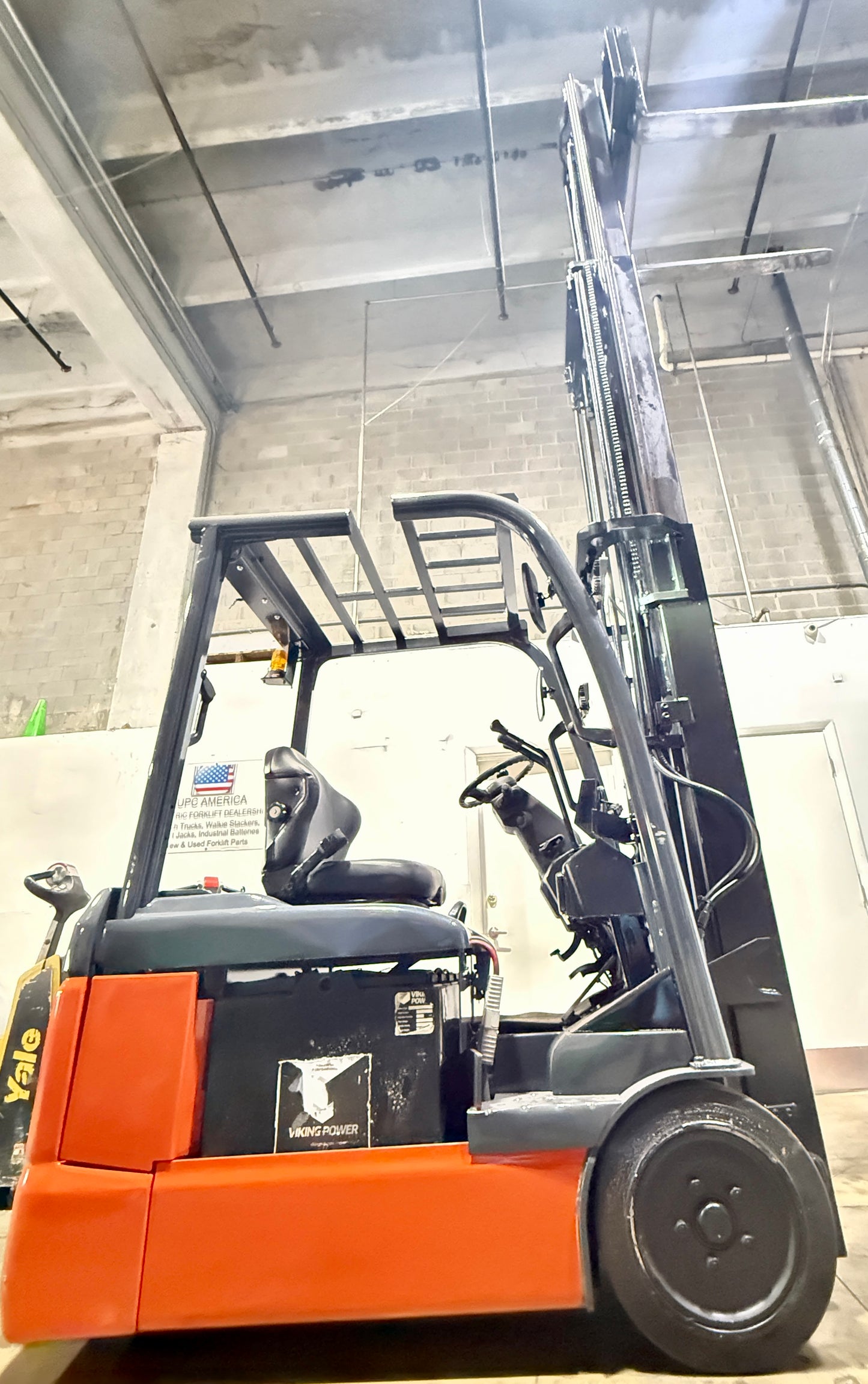 Toyota Freezer Conditioned Forklift For Sale Electric Forklift 2019 Toyota Model 8FBE15U and 2019 Tested Battery 2,700 LB Capacity 170" Height  Stock # 8049