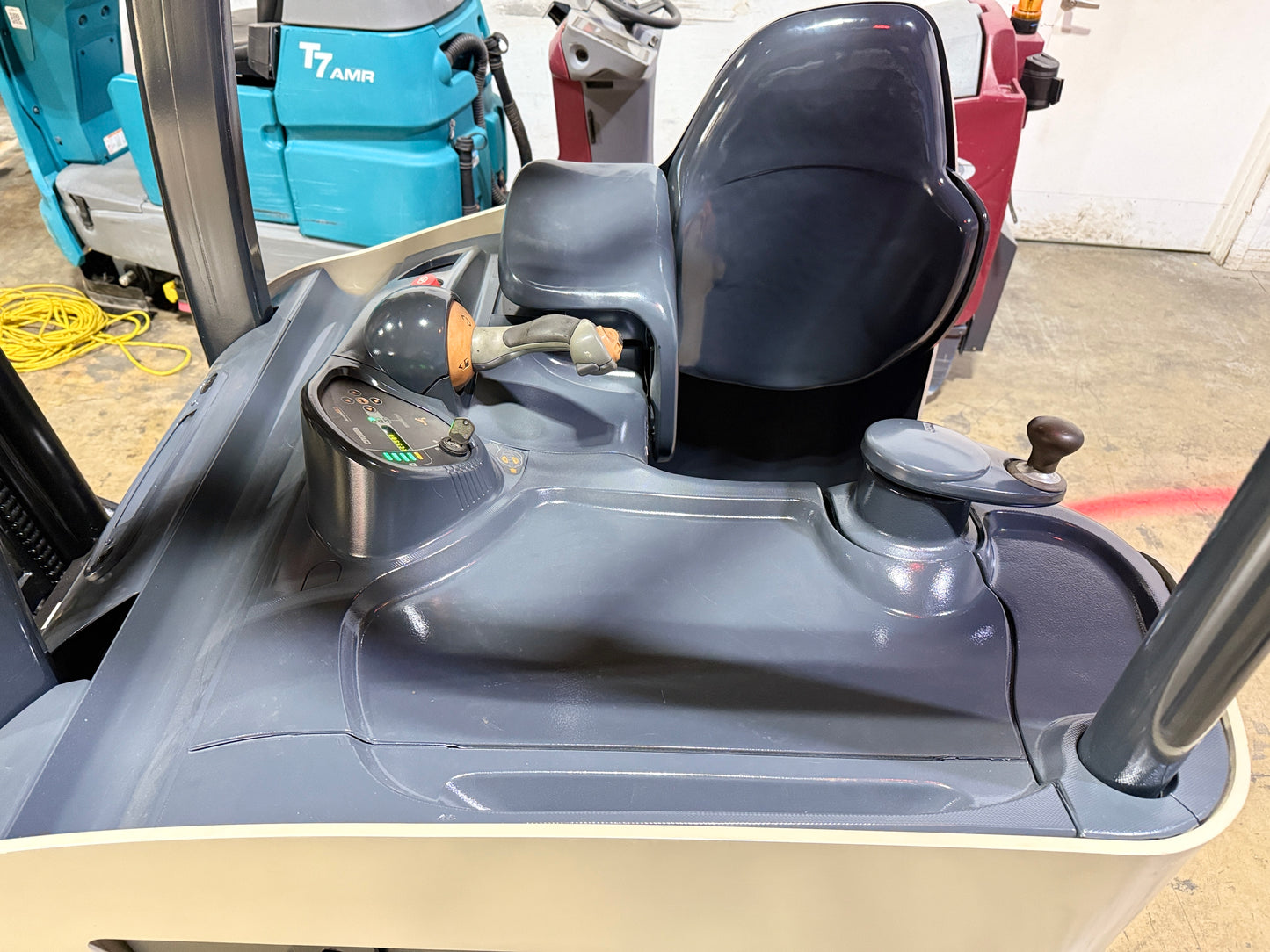 Forklift For Sale Electric Forklift 2015 Crown RC5500 Narrow Aisle April 2023 Tested AGM Battery Height  Stock # 3801