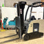 Forklift For Sale Electric Forklift 2015 Crown RC5500 Narrow Aisle April 2023 Tested AGM Battery Height  Stock # 3801