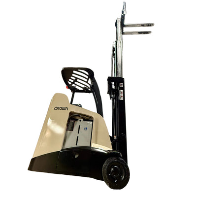 Forklift For Sale Electric Forklift 2012 Crown RC5500 Narrow Aisle 2023 Battery Height  Stock # 5591