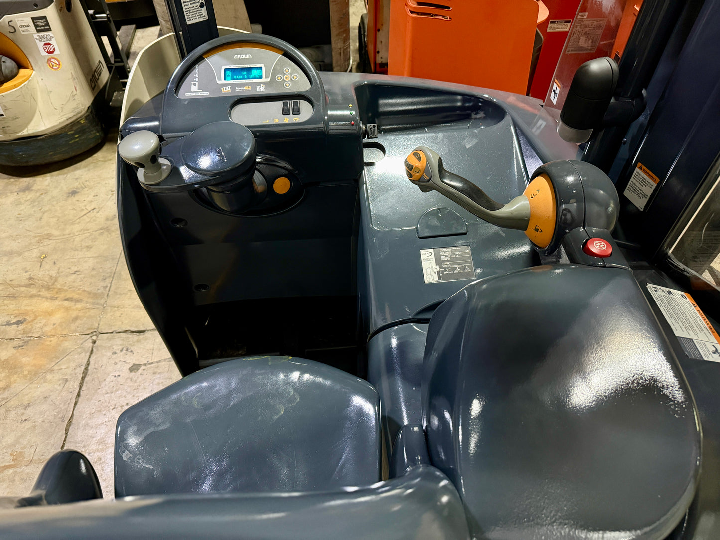 Forklift Reach Truck For Sale Electric 2020 Crown RM6095S-45 Narrow Aisle (119" / 270" Height Tested Battery Stock # 1305