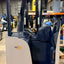 Forklift For Sale Electric Forklift 2019 Crown RC5500 Narrow Aisle 2019 Crown 18-125-17 Battery 90"/208" Height Stock # 0795